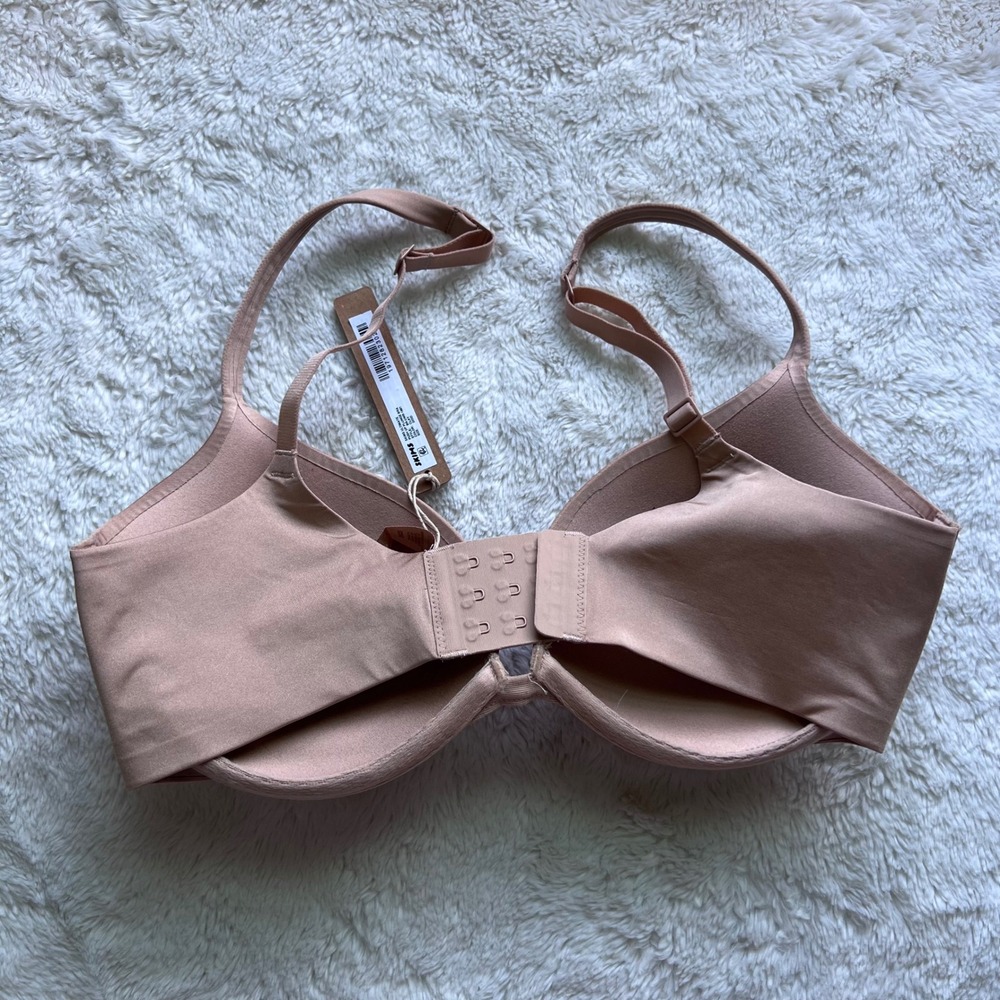 Skims Ultimate Push Up Plunge Bra Clay BR-UWR-1881 Women's Size 32DD NEW - Picture 6 of 12